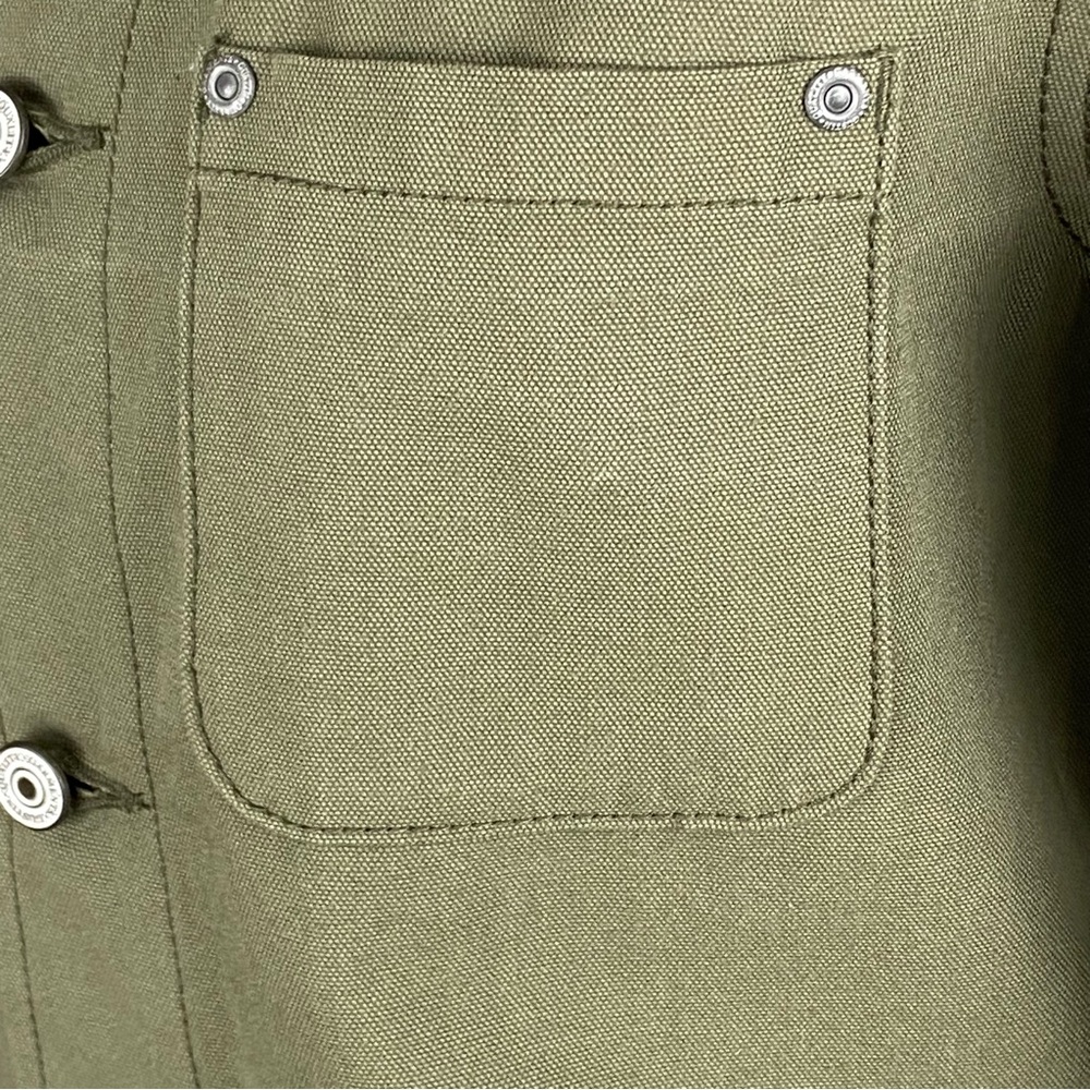 Gustin Army Green Canvas Chore Coat XS - Picture 4 of 13